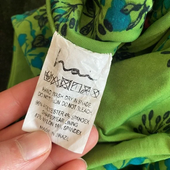 Hai studio original collection floral green body suit size m (us6) - Picture 12 of 13